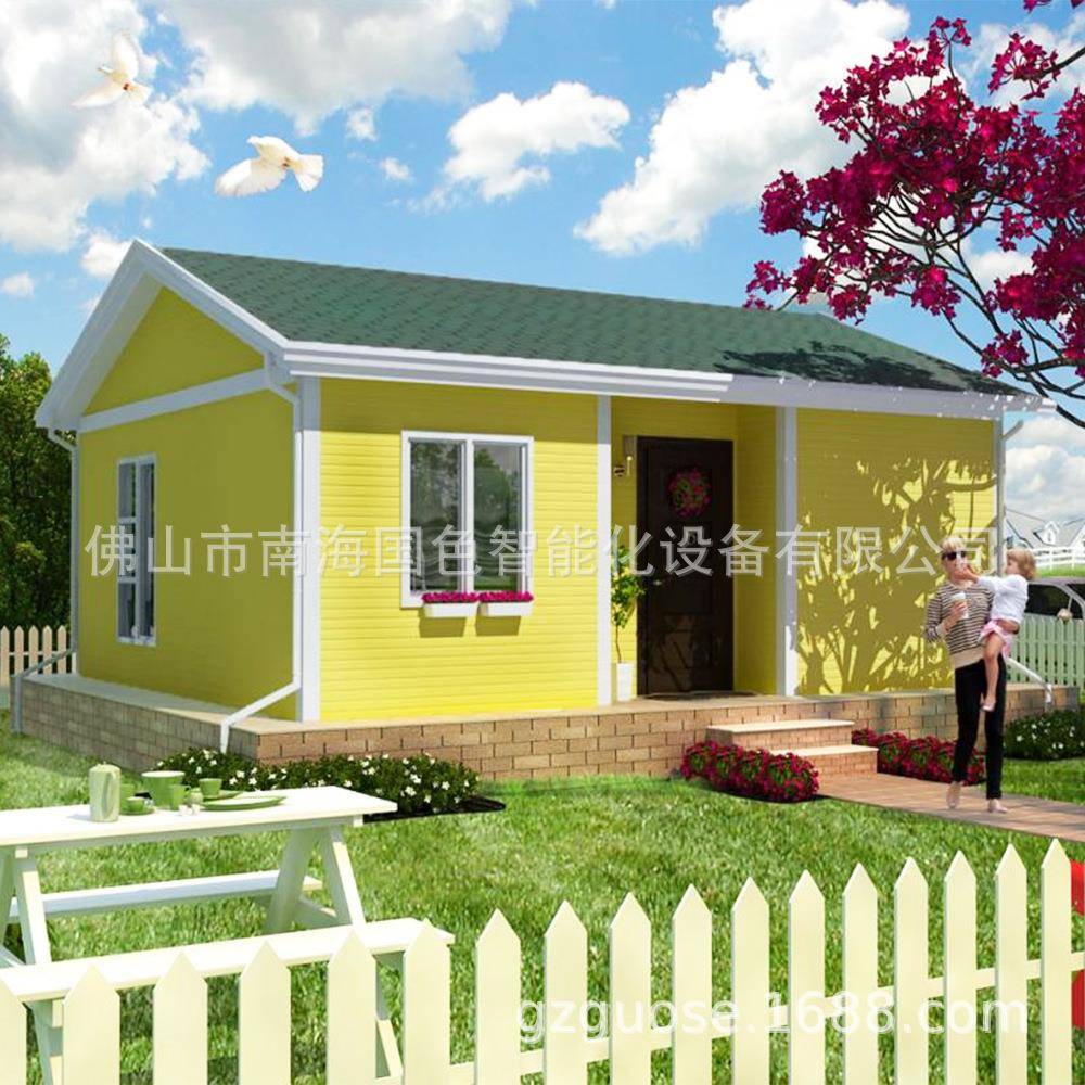 智能移动民宿苹果舱庭院阳光房集装箱移动房轻钢结构木屋民宿别墅