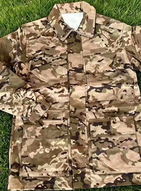 新款正版夏季套装迷原厂户外训练防刮耐磨彩绿色工作服式上衣裤子