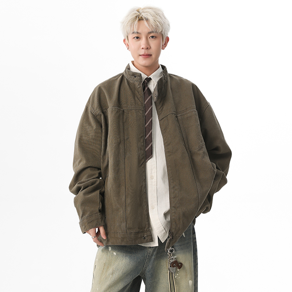 SHAPOES美式复古重磅水洗夹克