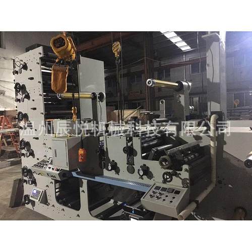 温州供应5色柔版印刷机食品标签印刷机带行车反转架双面印刷