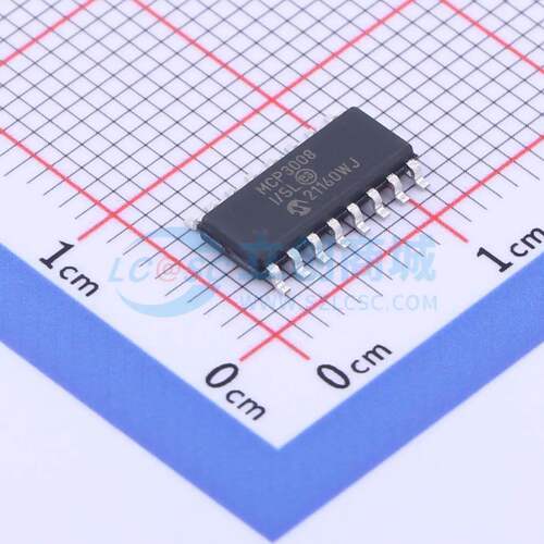 模数转换芯片ADC MCP3008T-I/SL SOIC-16 原装正品