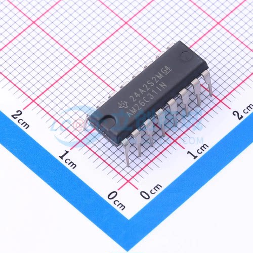 RS-485/RS-422芯片 AM26C31IN PDIP-16 原装正品