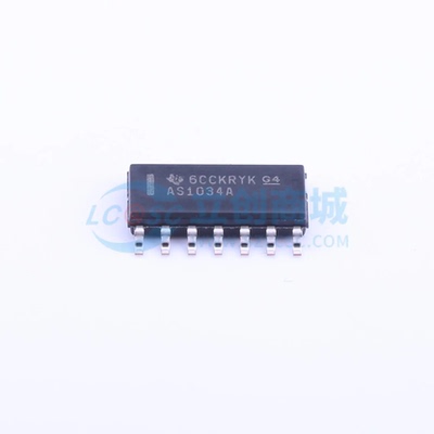 缓冲器/驱动器/收发器 SN74AS1034ADR SOIC-14 原装正品 电子元器