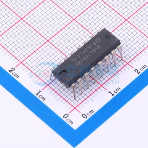 移位寄存器 SN74HC595N DIP-16 原装正品 电子元器件配单