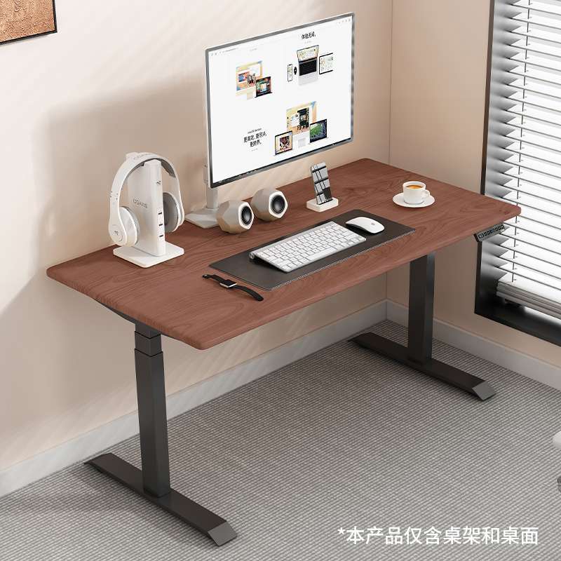?电动升降桌DZ301站立电脑桌学习桌家用书桌实木办公桌