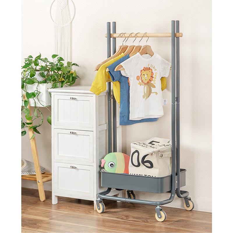 4ISylph宝宝隔夜挂衣架现代儿童衣帽架落地卧室简约家用门口置物