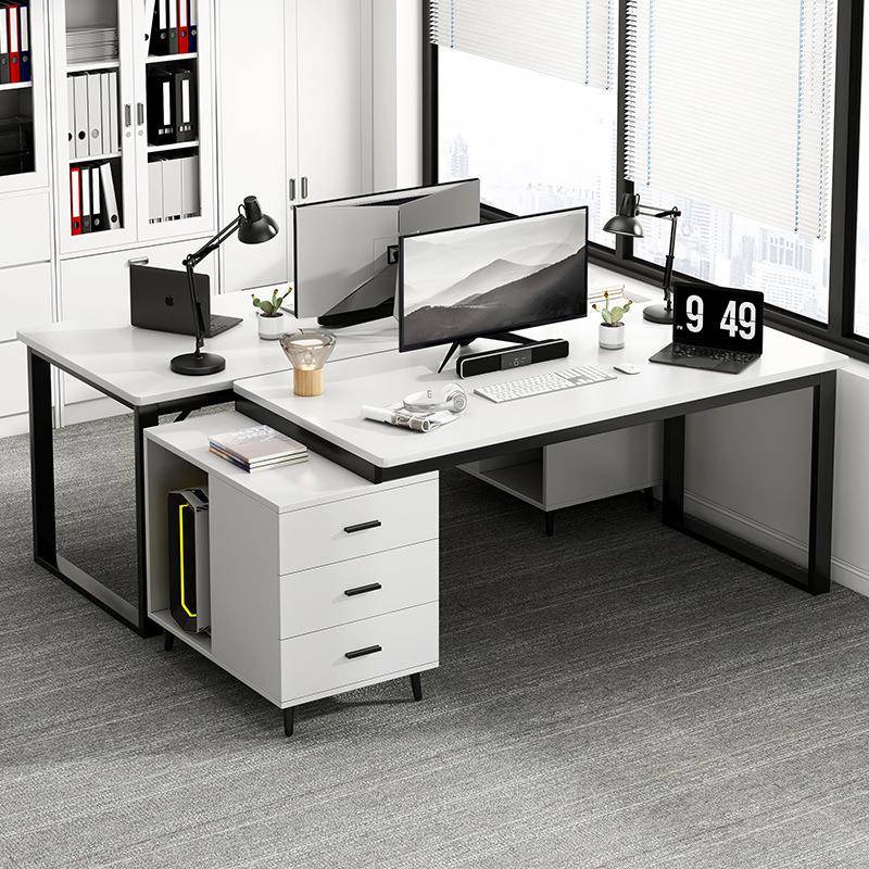 职员办公桌椅组合简约家用书桌办公室会议桌子双人位面对面电脑桌