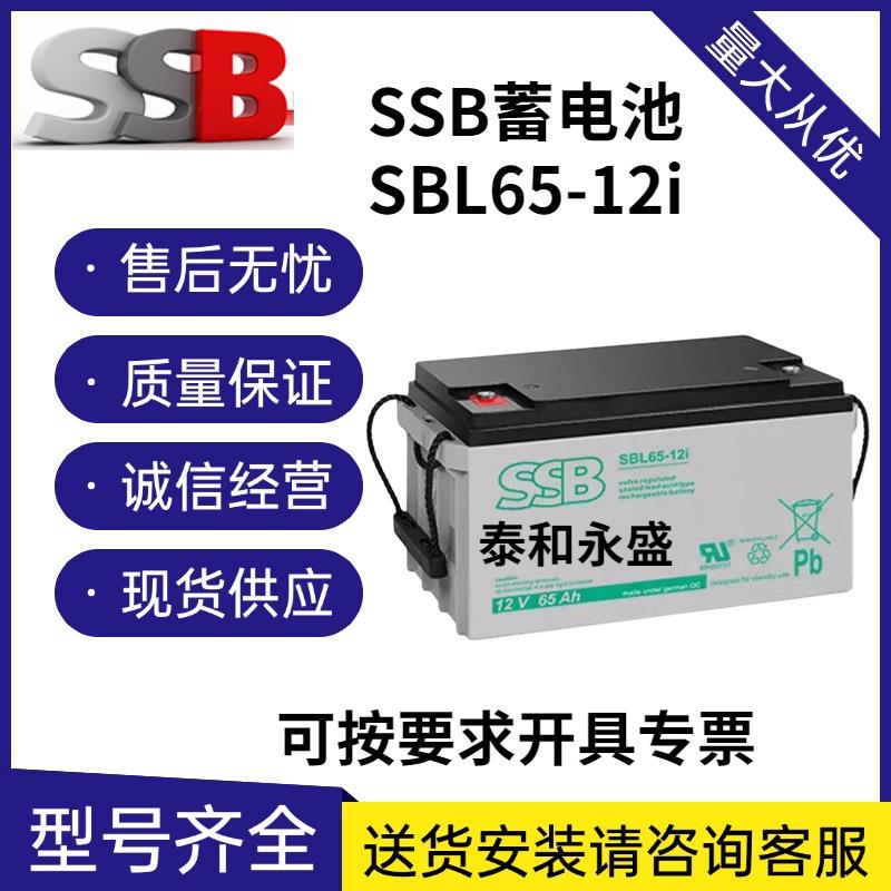 德国SSB蓄电池SBL65-12i12V65AH机房UPS后备电源直流屏设备