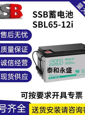 德国SSB蓄电池SBL65-12i12V65AH机房UPS后备电源直流屏设备