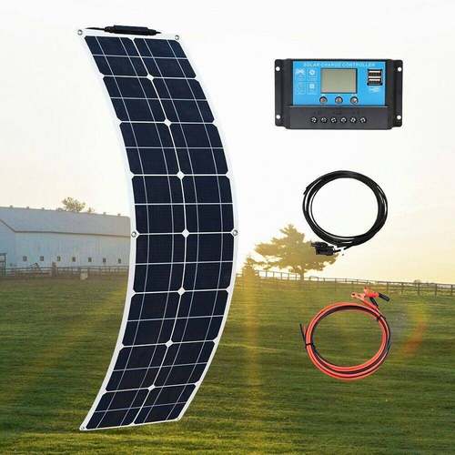 热卖半柔性50W太阳能电池板房车露营游艇太阳能板户外电源