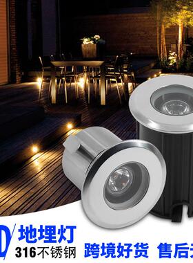 led草坪灯ip67户外台阶地面甲板广场低压嵌入式316不锈钢地埋灯