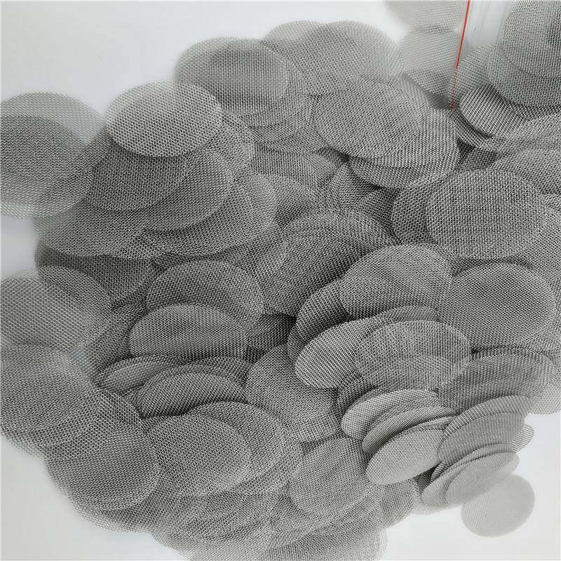 不锈钢烟斗过滤网100目助燃网片不锈钢包边滤网直径24mm圆片网