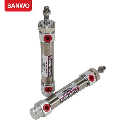 气缸SCMB20-60/45/70/25/100迷你气缸双动活塞不锈钢标准气缸