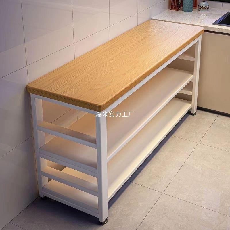 仓储货架置物架厨房落地多层多功能收纳架边柜多层加厚桌子收纳柜