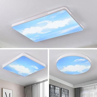 简约现代led吸顶灯清空灯蓝天白云个性客厅卧室餐厅书房儿童房间