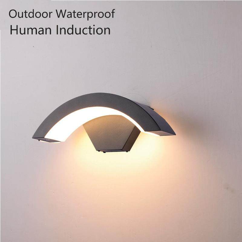 三知LED壁灯桥型光感人体感应30秒自动熄灭楼梯过道客厅书房壁灯