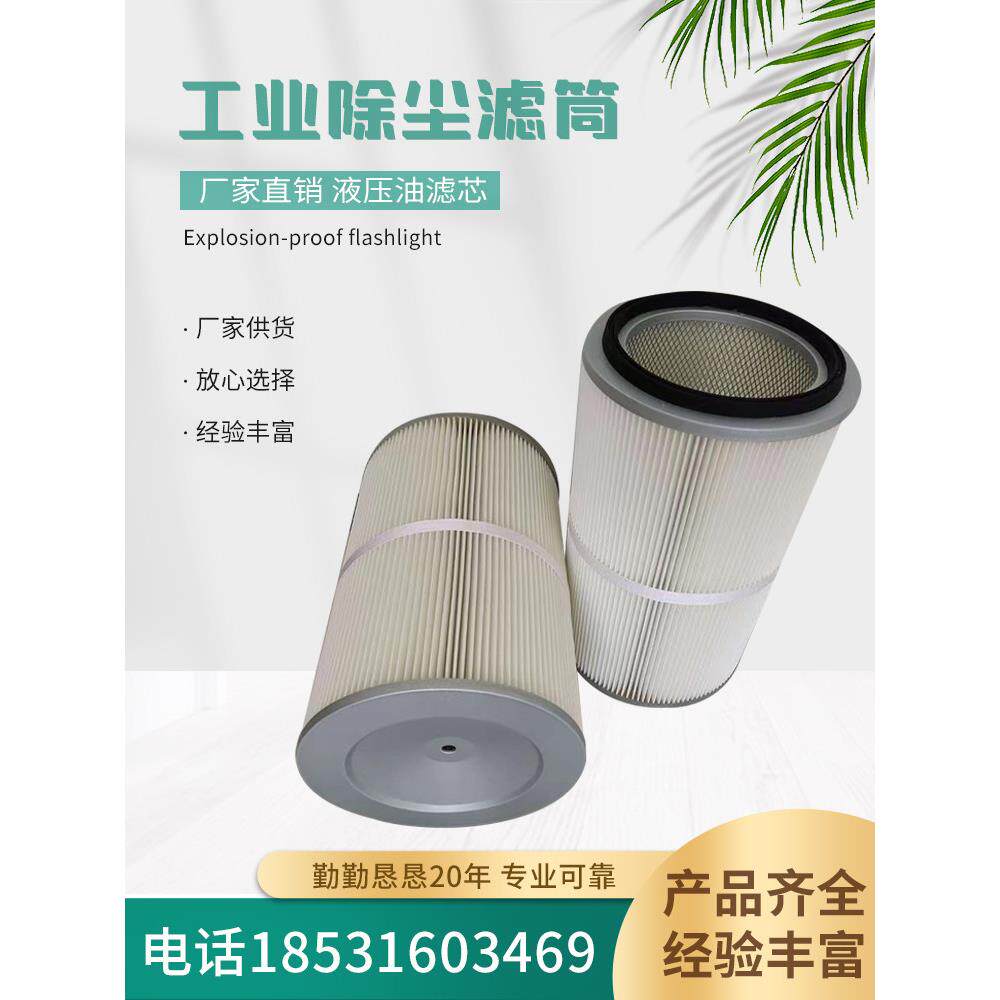 工业除尘滤芯滤筒粉末烟尘净化喷塑喷粉抛丸机焊烟机 吹尘器滤芯