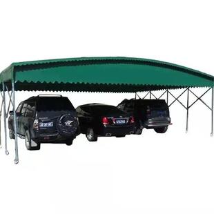 户外推拉雨棚电动棚折叠伸缩仓库雨蓬车棚大排档帐篷镀锌钢管雨篷