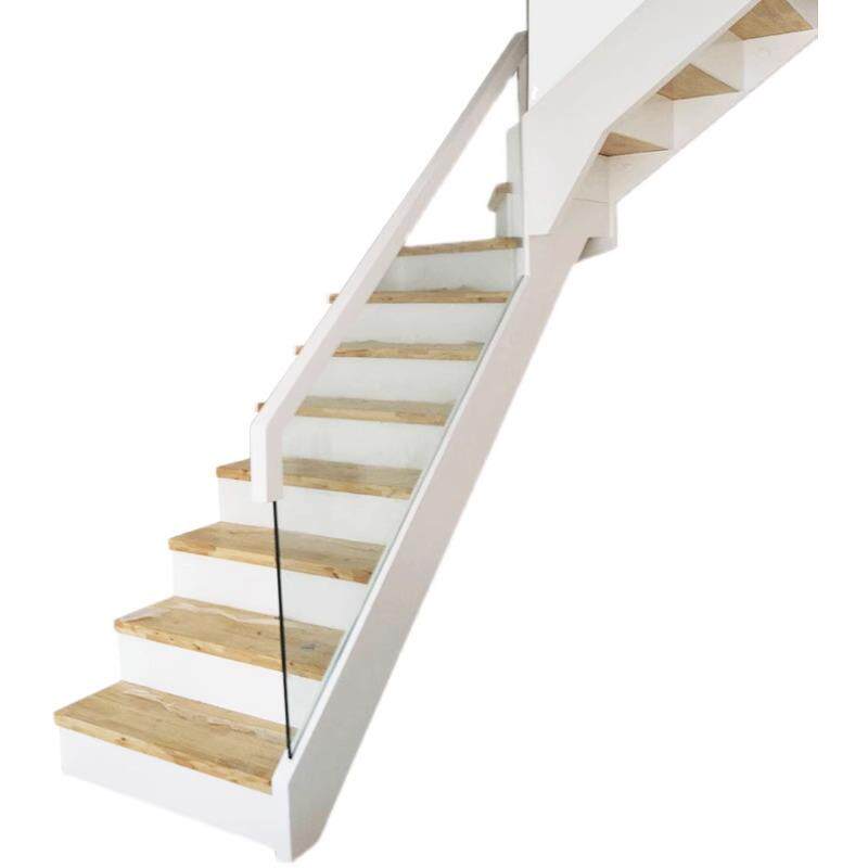 钢化玻璃楼梯扶手栏杆阳台护栏不锈钢立柱落地免打孔室外无框扶手