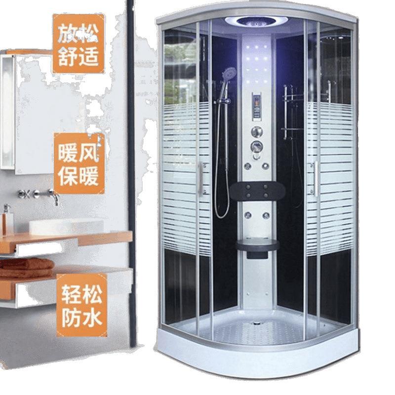 包邮整体淋浴房整体浴室卫生间玻璃隔断封闭一体式干湿分离沐浴室