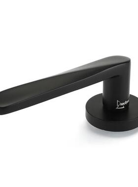 LT52-L451简约执手门锁室内房门锁卧室黑色分体锁执手锁