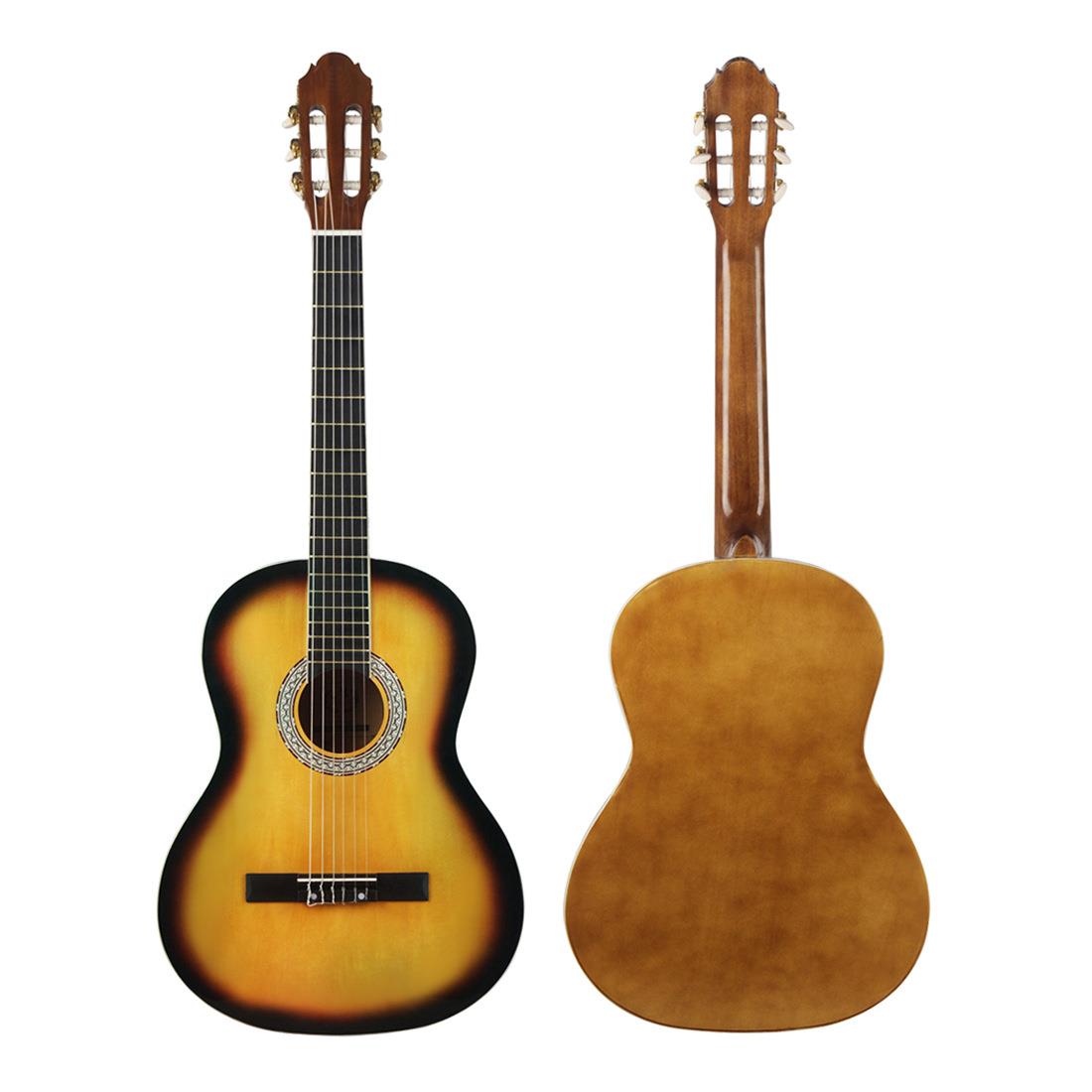 厂家直销39寸古典吉他guitar初学者成人圆角木吉他入门级练习吉他