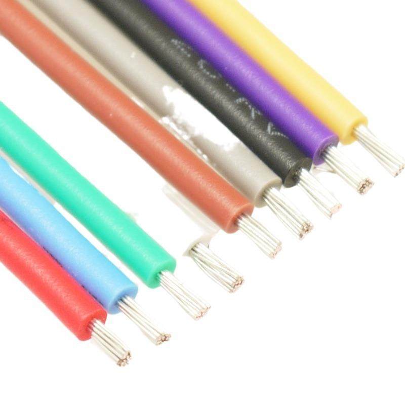 远华镀锡铜导体RV0.75平方电器仪表连接信号电源细导线11色现货税