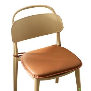 美式轻奢防滑餐椅垫防污免洗马蹄形椅垫记忆棉坐垫四季通用座垫