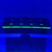 强磁吸荧光绿8孔高颜值双层暗光珊瑚sps支架悬浮发光亚克力