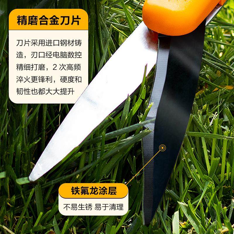 台湾原产史草坪剪拉力草剪刀手动修剪草坪剪草坪家刀用可刀旋转头