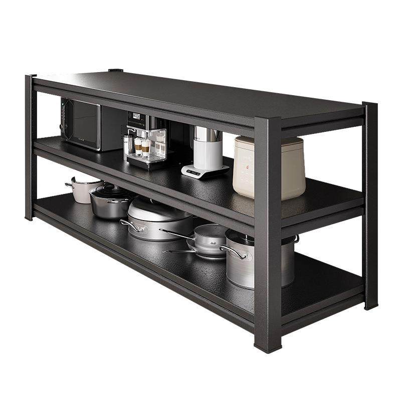 加厚碳钢多层厨房落地置物架多层多功能放杂物台面收纳整理架子