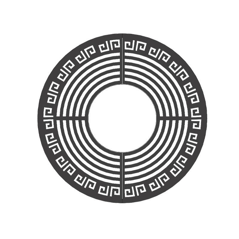 不锈钢树篦子园林绿化护树板钢板树围子树穴艺术造型树池盖板