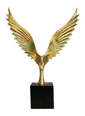 现代轻奢飞鹰展翅摆件创意客厅家居高级感玄关大号装饰工艺品