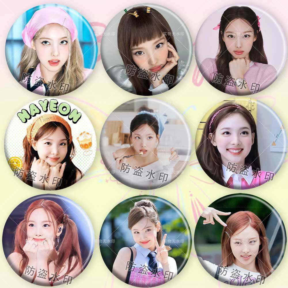 Twice林娜琏周边胸针粉丝应援书包配饰吧唧徽章礼物DIY痛包装饰