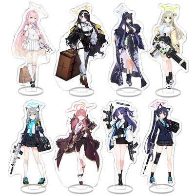 动漫二元次周边亚克力桌面摆件 蔚蓝档案爱丽丝砂狼白子立牌