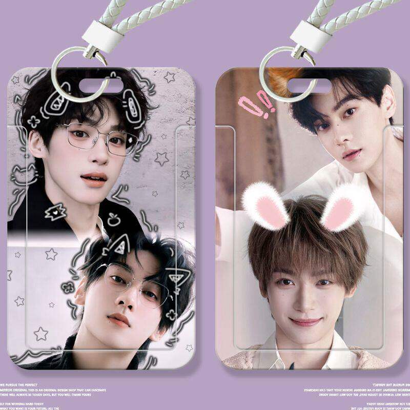 雷朋梓渝田栩宁学生卡套滑盖饭卡公交卡身份证件保护套门禁校园卡