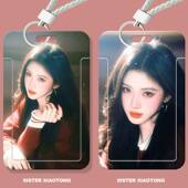 鞠婧祎美女学生滑盖卡套饭卡公交卡证件保护套门禁卡校园卡收纳