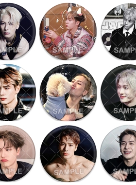 王嘉尔Jacky吧唧镭射徽章粉丝应援周边书包挂件明星谷子痛包胸针