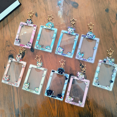 2025ATEEZ新款卡通mighteez插卡相框钥匙扣爱豆小卡收纳挂件饰品