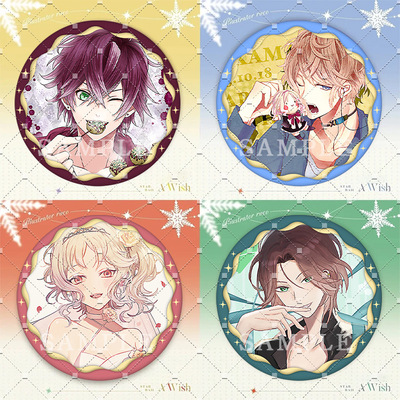 魔鬼恋人动漫周边徽章逆卷修无神琉辉绫人礼奏人镭射吧唧礼物挂件