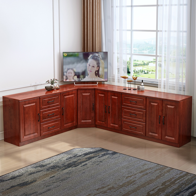 卧室转角柜实木组合电视柜储物柜客厅厨房墙角柜三角柜新品可定制