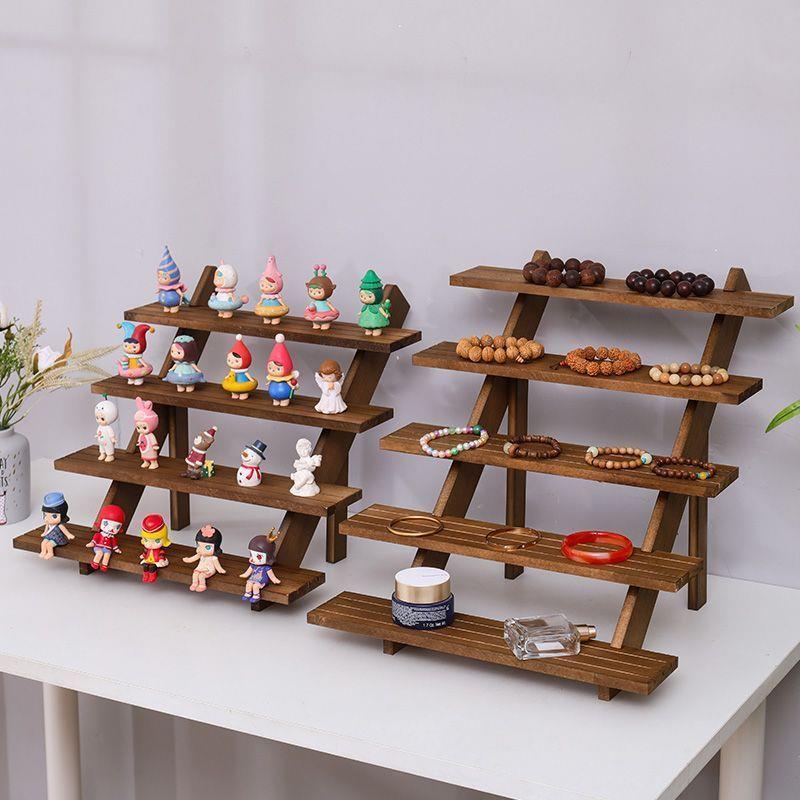 实木首饰收纳架大容量手串文玩佛珠陈列展示手项炼珠宝饰品置物架