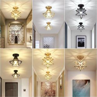 全铜走廊通道灯,现代简约入口灯,网红热风创意客厅吸顶灯,阳台