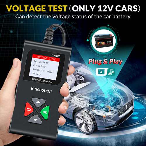 新品汽车发动机故障诊断仪OBD2汽车故障读码卡外贸版YA100多语言