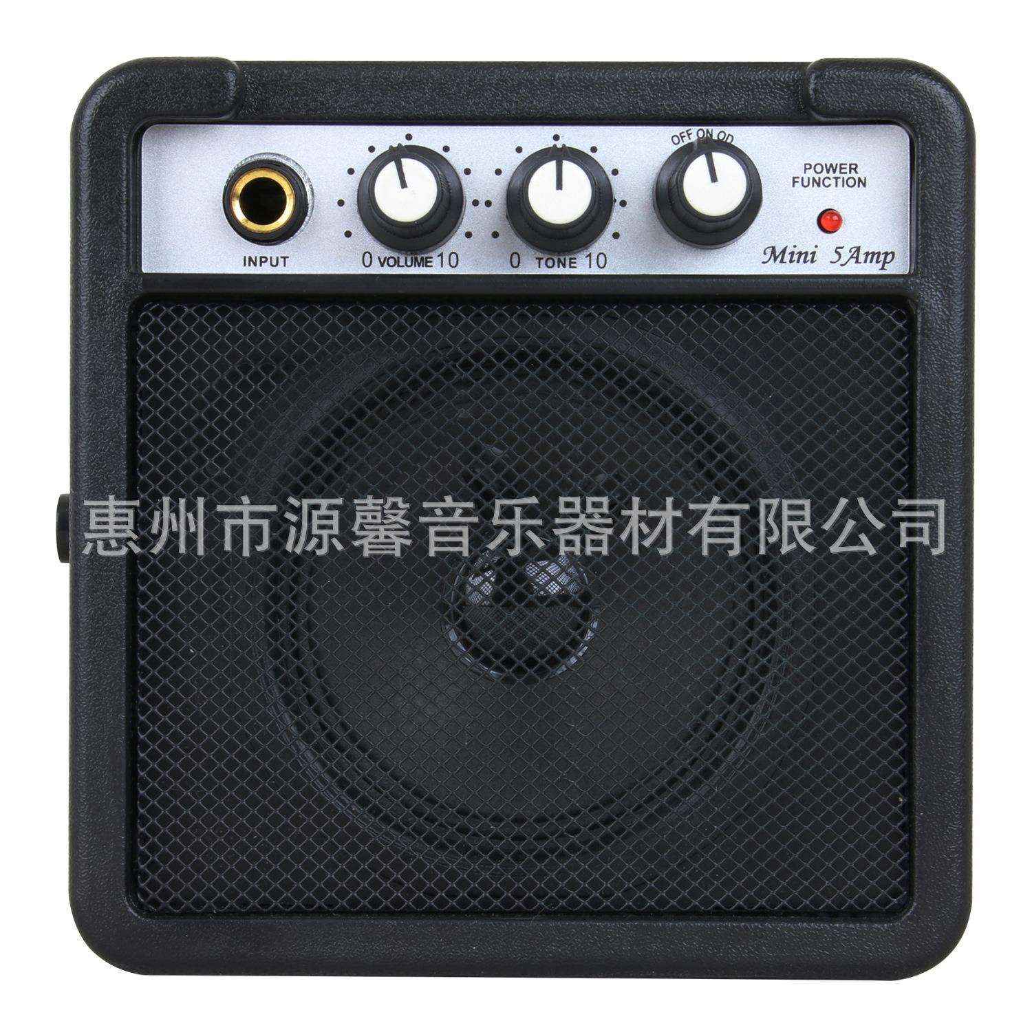 5瓦电吉他音箱 5W便携式乐器音响吉它尤克里提琴户外音箱自带失真
