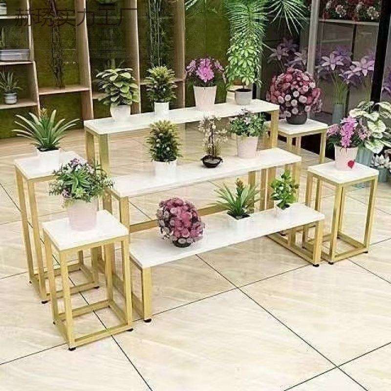 花店花架鲜花铁艺陈列架阶梯式客厅花架子置物架家用简易立式商用