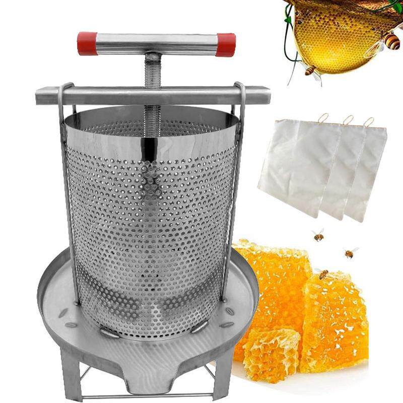 蜜蜂蜂蜜提取器不锈钢榨蜡机压蜂蜜机压蜡机手动蜂蜜压榨蜡蜂蜜果