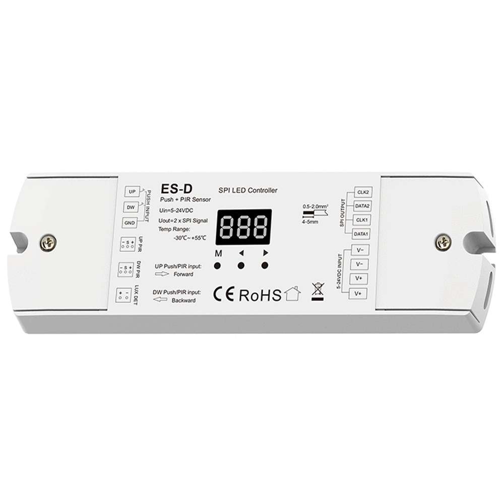DSA 32种动态模式跑?追逐流?拖尾渐变飘 3/5针DMX512-SPI解码器