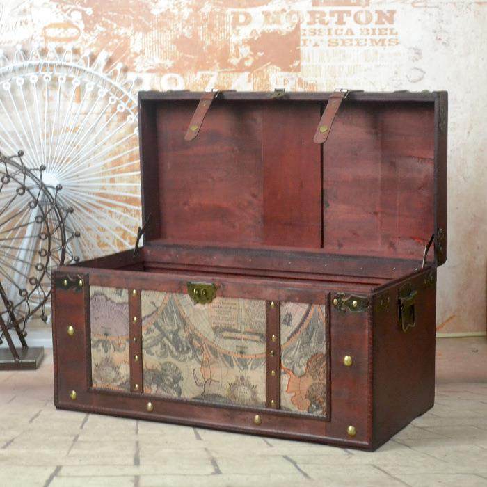 仿古欧式木箱老式航海图箱子复古创意收纳箱做旧藏宝箱百宝箱装饰,工业油品/胶粘/化学/实验室用品,其他实验室设备,淘宝优惠券,粉丝福利购,淘宝优惠卷