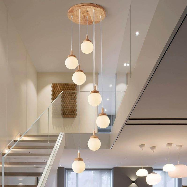 楼梯间长吊灯loft客厅吊灯挑空公寓别墅复式楼原木奶油风创意艺术,橡塑材料及制品,亚克力管/有机玻璃管,淘宝优惠券,粉丝福利购,淘宝优惠卷